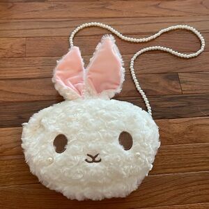 Pearl Bead Bunny Purse Bag